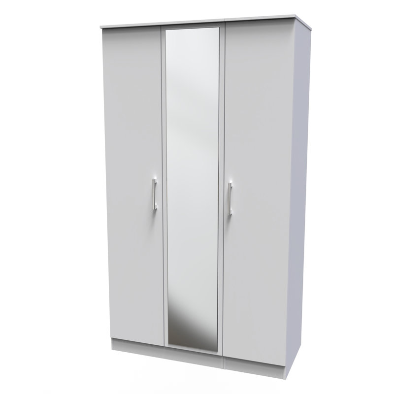Fully Assembled Devon 1 Door Wardrobe, Grey