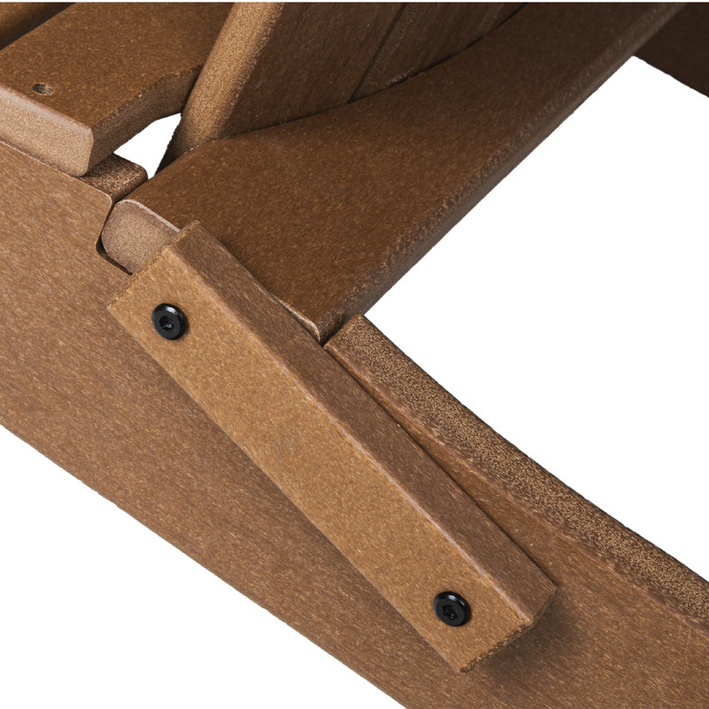 Ensemble de 4 chaises pliantes Durapatio Adirondack, Brun foncé