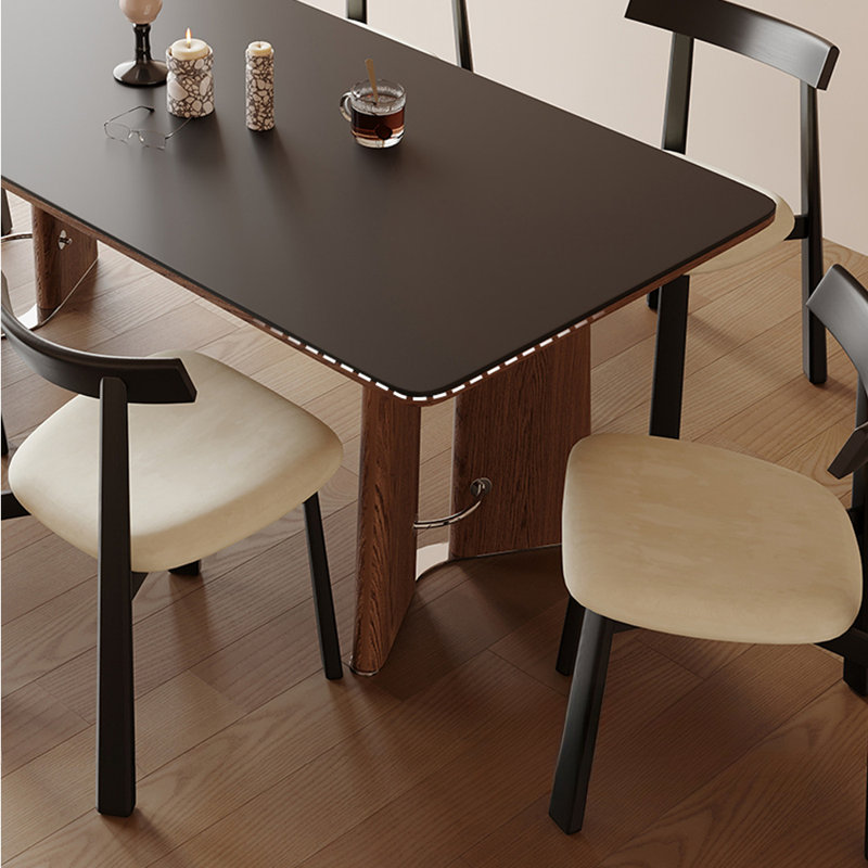 Table de salle à manger en acier inoxydable, H 29,52 po x L 62,99 po x l 31,49 po