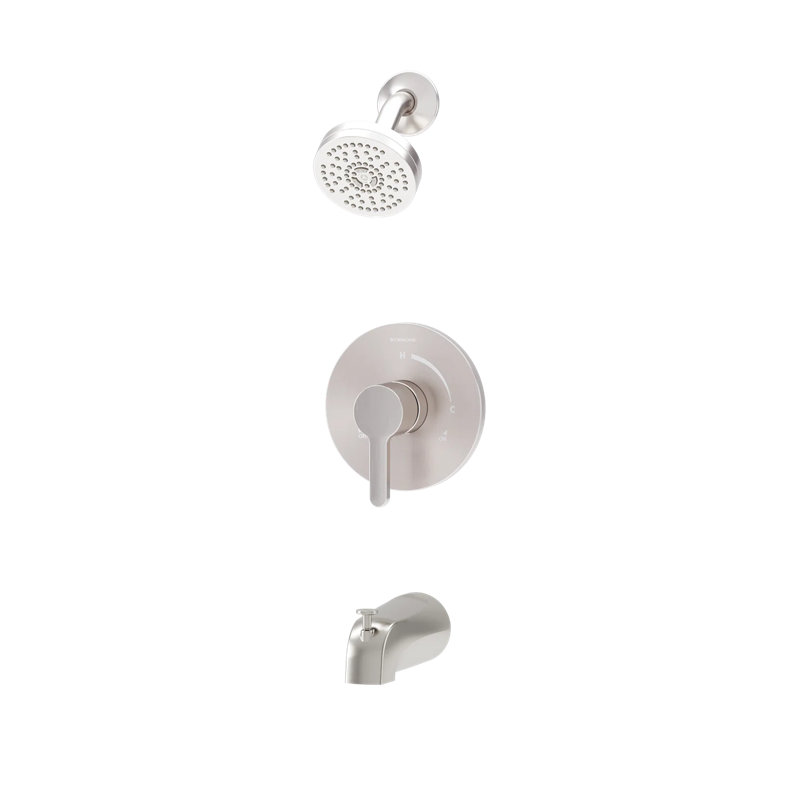 Solarity Hydromersion Single Handle Tub And Shower Faucet Trim Kit (Valve Not Included), Polished Chrome