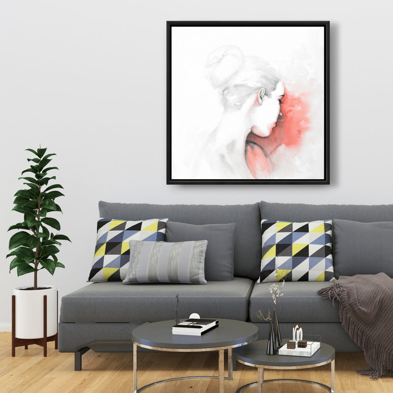 Femme pastel, reproduction sur toile