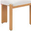 Chaise d'appoint à dossier ouvert en oléfine beige et naturelle-1579763241