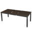 Table de salle à manger extensible avec pieds en bois d'hévéa massif-1360600313