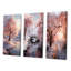 «Winter Landscape Frozen Sunlight», 3 pièces sur toile-1407419533-1407419530