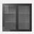 Wall Mounted Storage Cabinet with Hazy Glass Doors and 2 Adjustable Shelves-643548472