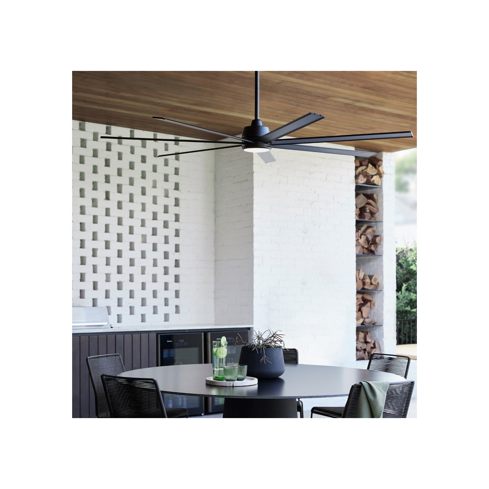 Sela 72'' Ceiling Fan, Black