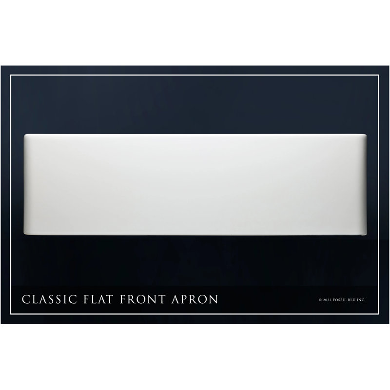 Luxury 36-Inch Solid Fireclay Farmhouse Sink, Flat Front, Brushed Brass Accessories