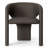 Modern Water-Resistant Linen Upholstered Dining Chairs Set Of 2 With Curved Open Back-2012279395