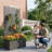 Metal Planter Box with Trellis without Wheels-1967138570