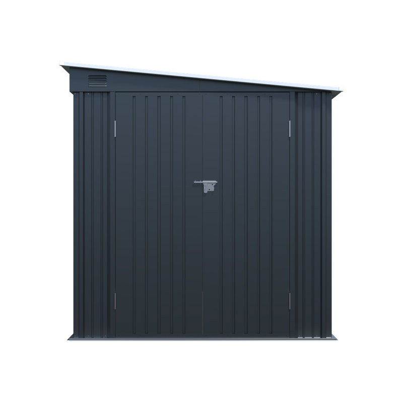 Remise de rangement extérieure en acier galvanisé 6X8pi avec portes doubles verrouillables