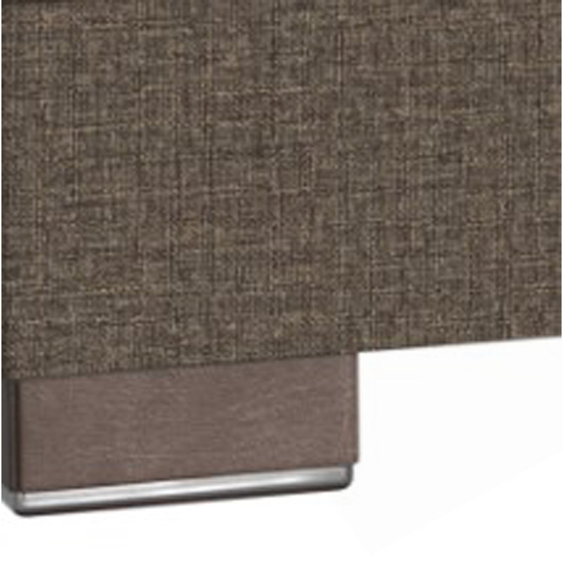 Collection Repose-pieds rembourré avec rangement (SEULEMENT UN OTTOMAN), Brown Chenille
