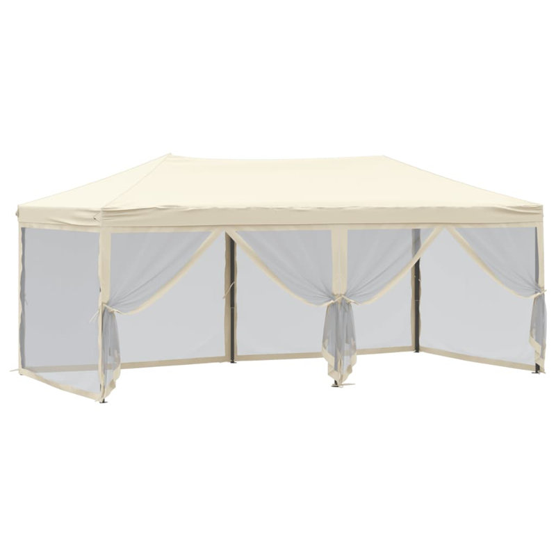 Alizai 6 x 3m Steel Party Tent, White, Cream
