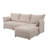 93.7” Sectional Sofa with ottoman-952721957