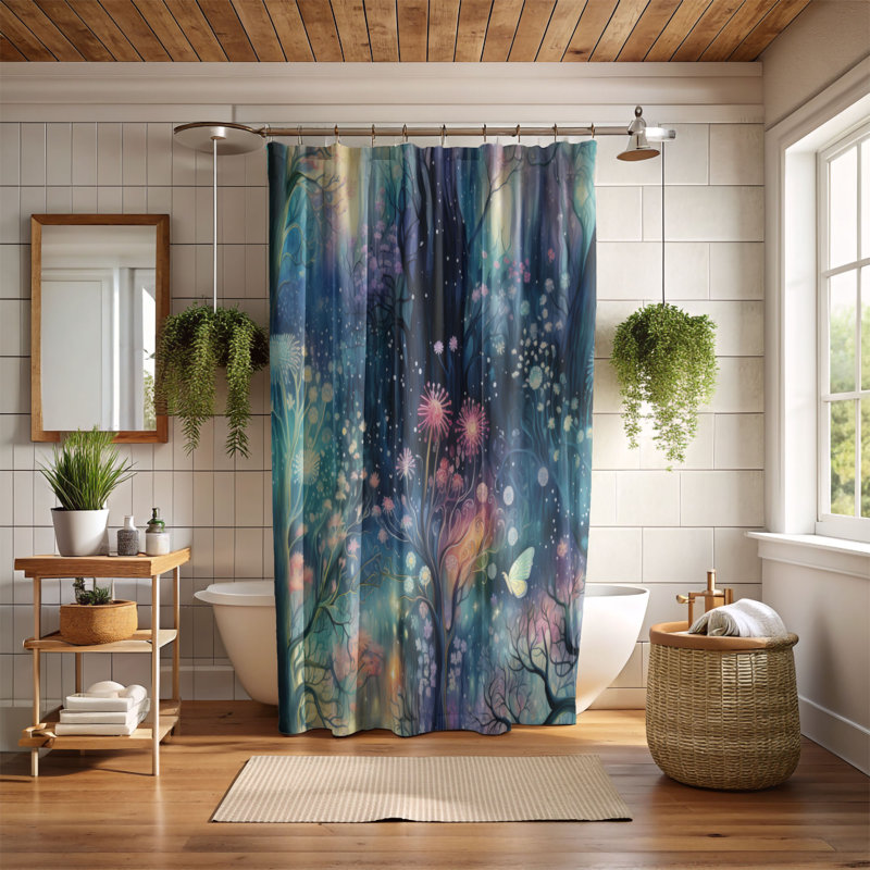 Rideau de douche Forest Vista - Premium, H 74 po x l 71 po