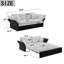 2 Seater Velvet Sofa Bed-126428404