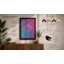 Neon Diamond Geometric - Framed Print-211566145-211566151