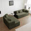 Canapés modulaires, canapé-lit à siège profond minimaliste moderne de 127,5 po, sans assemblage, pour salon | Mousse | Standard-2112160158