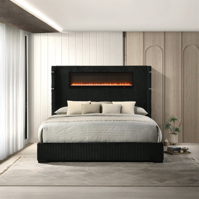 George Visual Fireplace Bed