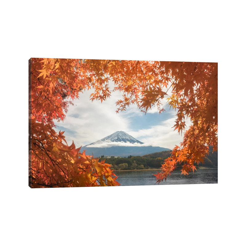 Autumn in Japan X 1 Piece Wrapped Canvas Wall Art, 101.6 cm H x 66.04 cm W x 3.175 cm D