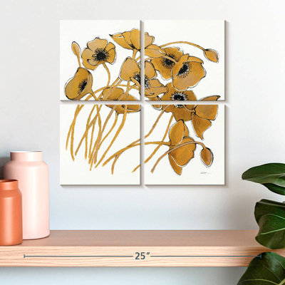 Coquelicots Harnek Gold Black Line II