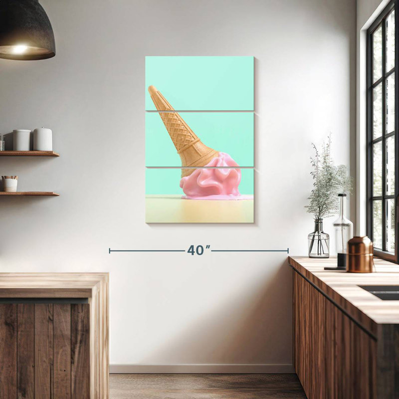 Yarlin Ice Cream Cone Spill, 38" H x 24" W