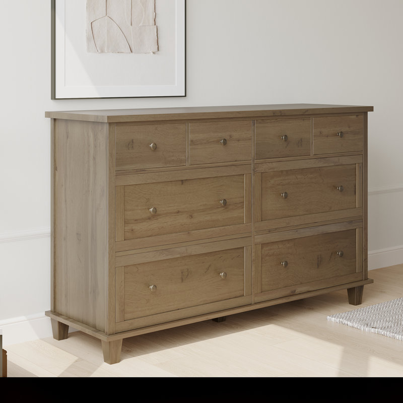 Commode 8 tiroirs, Brun