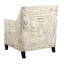 Carnelian Upholstered Armchair with Ottoman