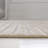 Alaiha High-Low Minimalist Curve Geometric Beige/Cream Indoor/Outdoor Rug-241946370