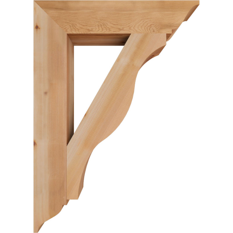 Support traditionnel Funston, Cèdre rouge de l'Ouest, Lisse, H 42 po x l 5,5 po x P 30 po