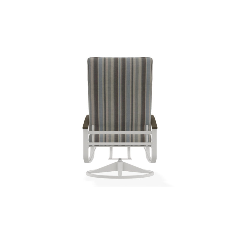 Belle Isle Outdoor Rocker Chair, Glimpse Cloud, Beachwood P40, Textured Snow