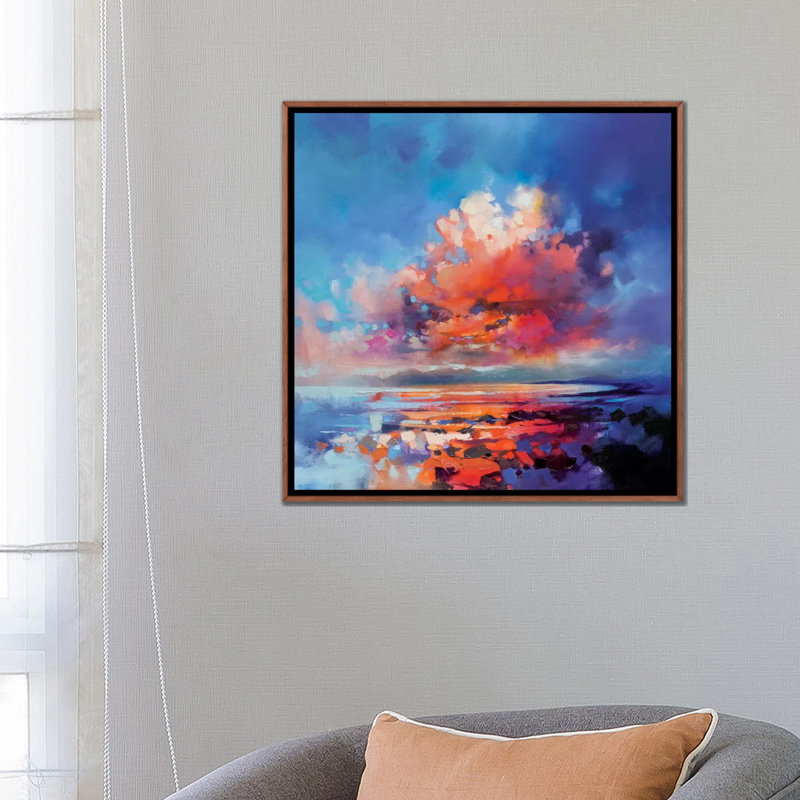 «Cluster Cloud» par Scott Naismith - impression d'art graphique, Classic Wood Frame, H 26 po x l 26 po x P 1,5 po