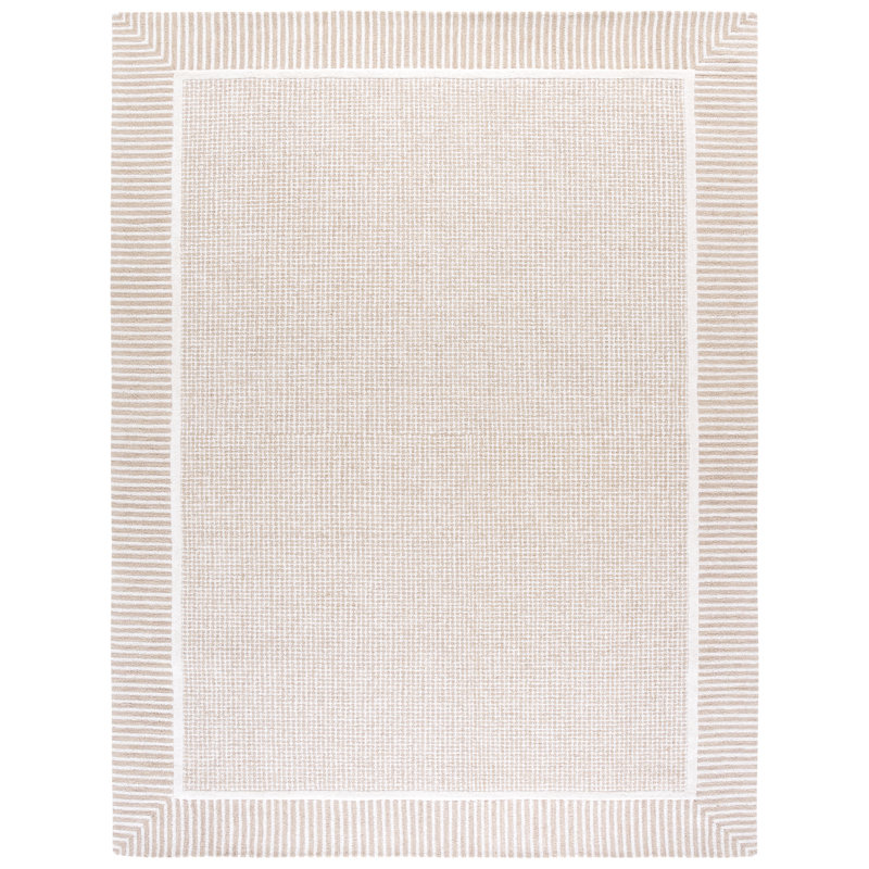 Pine 301 Hand Tufted Wool Pile Geometric Rug, Rectangle 6' x 9'