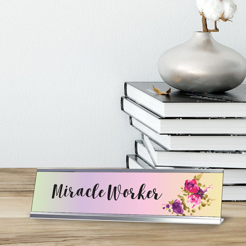 Enseigne de bureau Miracle Worker