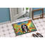 Bernese Mountain Dog Hippie Dawg Doormat-1203936909