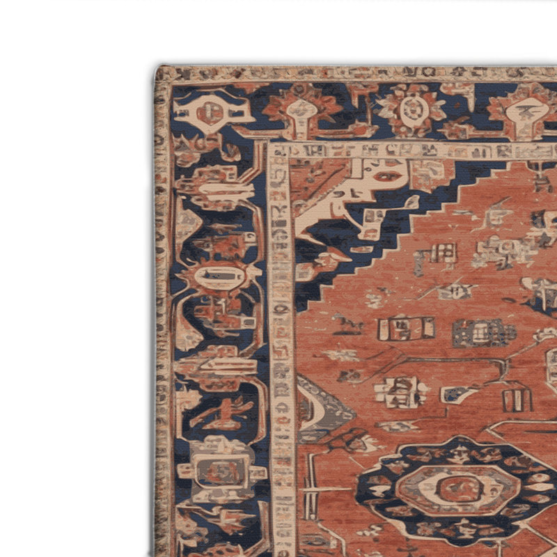 Tapis d'intérieur et d'extérieur brun Persian, Rectangulaire 2 pi x 3 pi