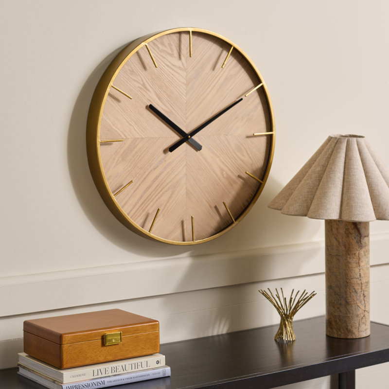 Macsen Wood and Iron Clock
