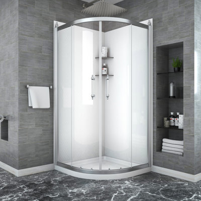 36" X 75" Framed Shower Door - Tub Enclosure, Tempered Glass Frame, Increases Bathroom Sanitary Level