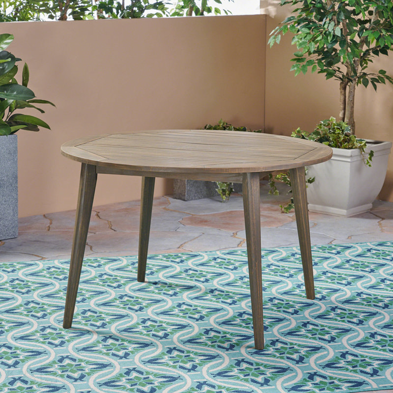 Table de patio pour l'extérieur, Gris