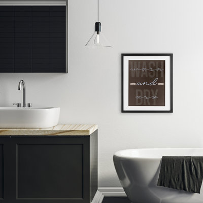 Wash And Dry Framed Print Under Glass, design by Marcus Prime