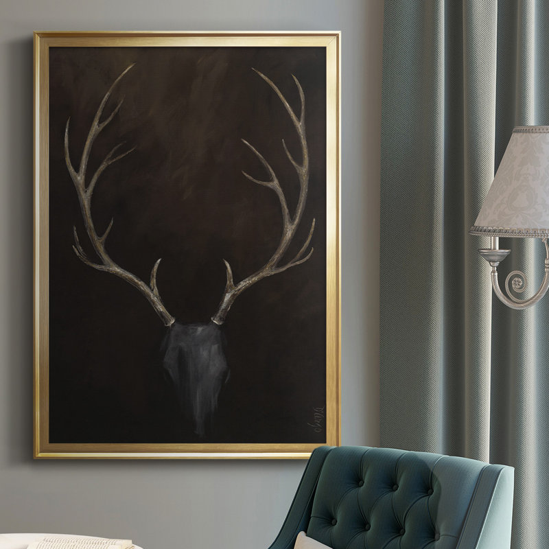 " Buck ", Gold, 36.5" H x 26.5" W x 1.25" D