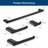 4-Piece Bathroom Hardware Set With Towel Rack, Bar, Holder, Toilet Paper Holder, And Hooks, Wall Mounted Stainless Steel Bathroom Accessories-112410217