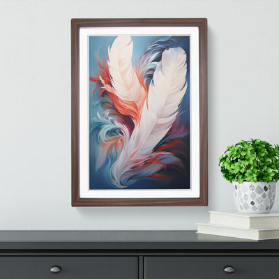 Feather Hard Edge No.2 1 Piece Single Picture Frame Wall Art