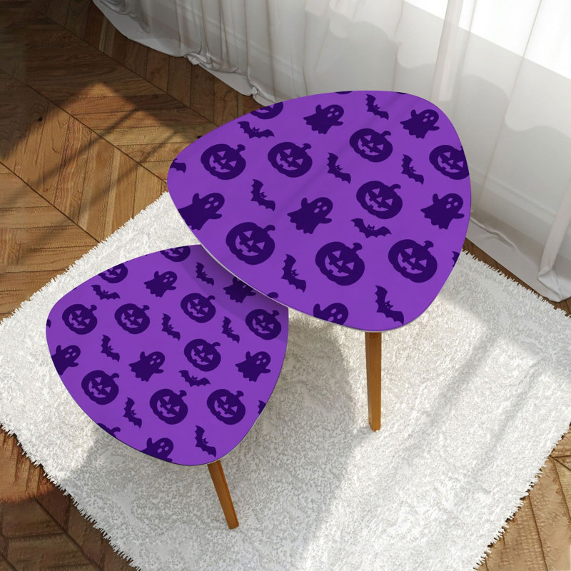 Ensemble de 2 tables basses gigognes Triangle