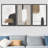 Grunge Brown Gray Paint Abstract Modern Rustic Nordic Home Decor - Framed Canvas Print Wall Art Work-73380046-73380044