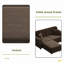 Canapé Chesterfield de 63 po avec garniture cloutée et accoudoirs roulés-1671838608
