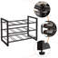 12 Bottle Wine Bottle Rack Black