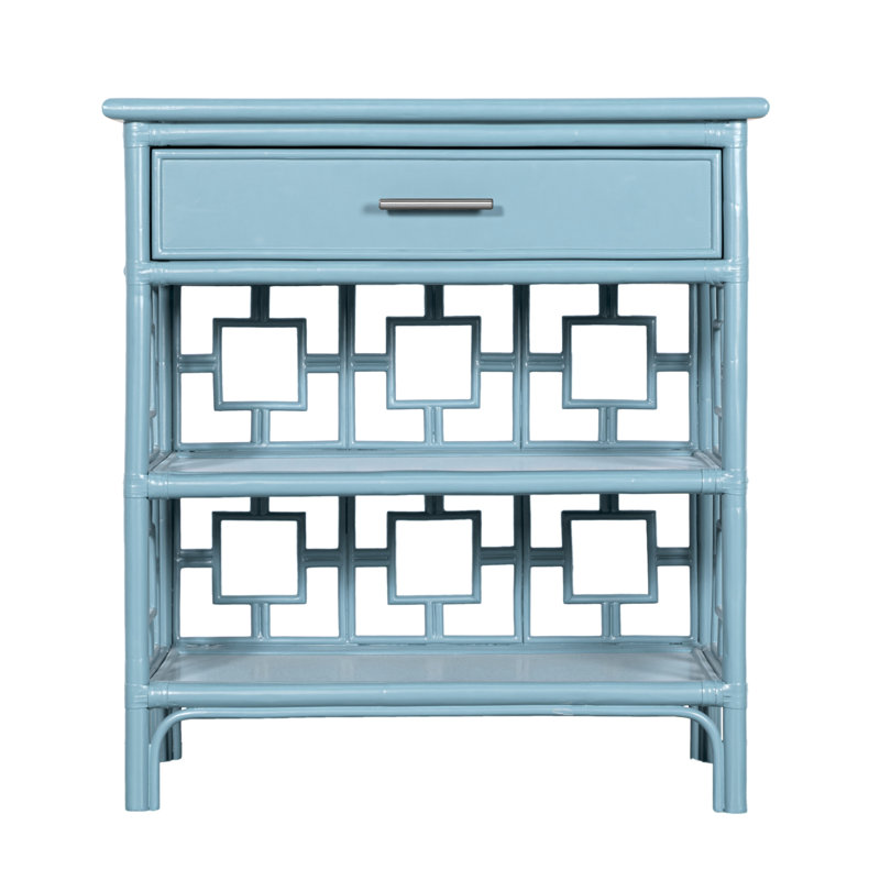 Sobe End Table, Pool Blue
