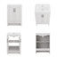 Ensemble de meuble-lavabo autoportant simple 30 po avec lavabo en céramique Lumina, blanc, contreplaqué de bois franc, portes à fermeture en douceur et rangement intérieur réglable-518037201-518037203