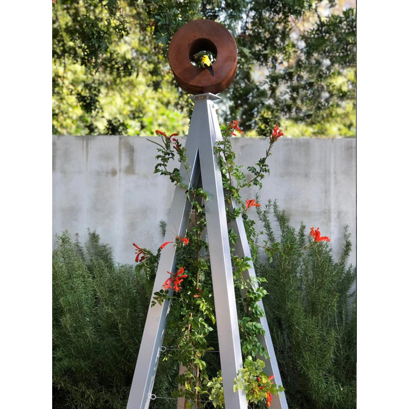 Treillis en acier Kesterman, Zinc, 69" H x 24" L x 24" D