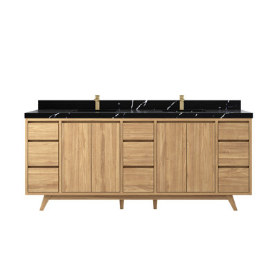 Ensemble de meuble-lavabo double 84 po